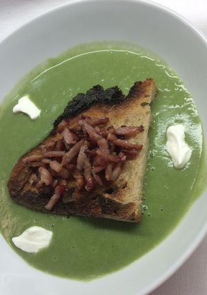 Une photo de Soupe aux épinards