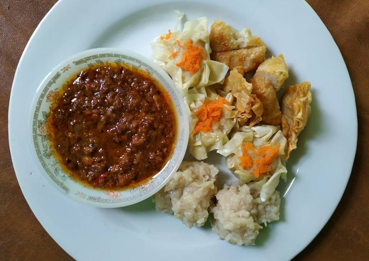 Siomay Ikan Saus Kacang