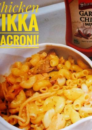 A picture of Tikka Macaroni!.