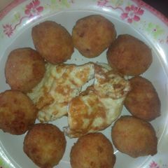 Bread crumbs coted Yam Balls A picture of Bread crumbs coted Yam Balls.