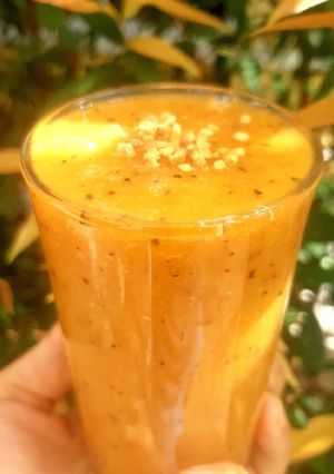 รูปของ Papaya with Seeds Passion with Seeds Smoothie สมูทตี้ทั้งเมล็ด