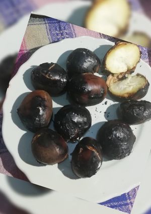 صورة لوصفة كستنا مشوية 😍