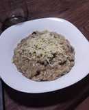 Risotto de hongos de pino