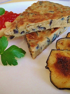 Una foto de Tortilla de berenjena