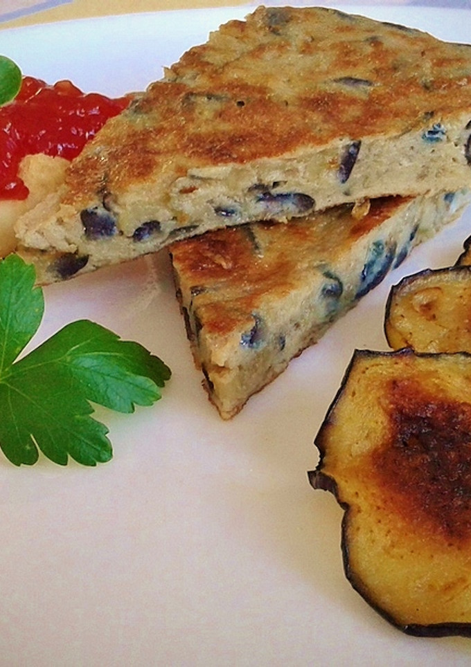 Una foto de Tortilla de berenjena