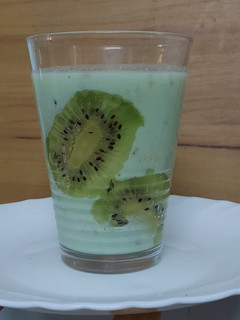 A picture of Nutty Kiwi Banana Smoothie.