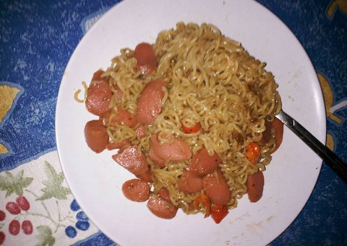 Mie goreng sosis enak