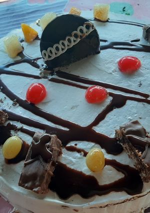 Una foto de Pastel de chocolate