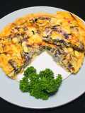 Quiche de Repollo Rojo y Calabacín!