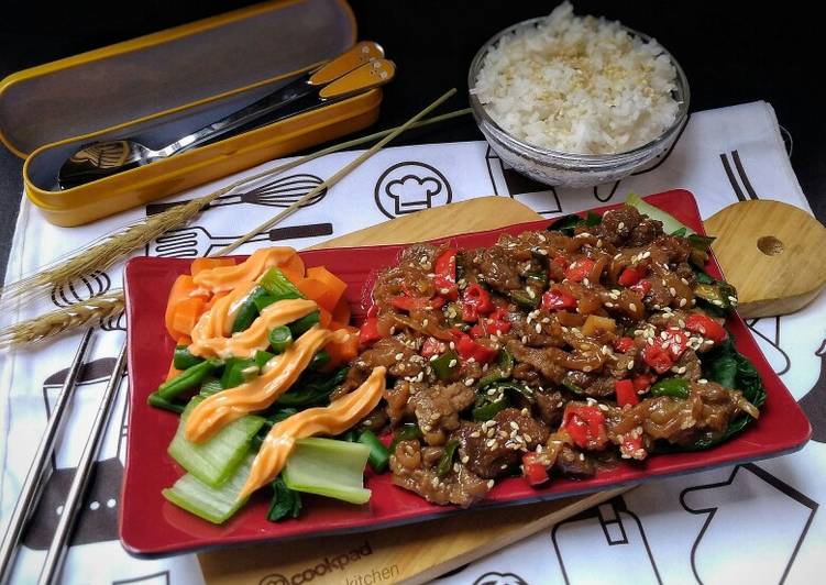 Colourfull Beef Teriyaki