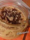 Crema di zucca, con cannella,miele, amaretti e cioccolato fondente