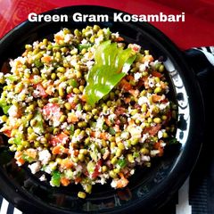 A picture of Green Gram Kosambari.