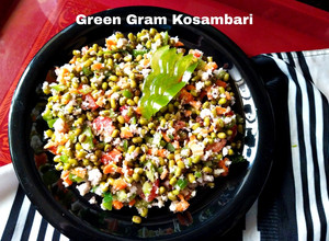 A picture of Green Gram Kosambari.
