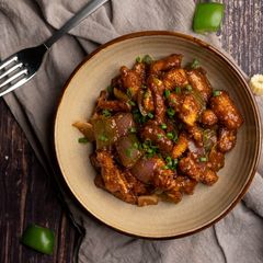 Baby Corn Manchurian A picture of Baby Corn Manchurian.