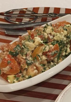 A picture of Light Feta and Tomato Salad.