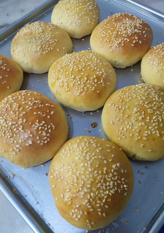 Foto resep Roti Bun Burger Homemade Vegan (Tanpa Telur dan Susu)
