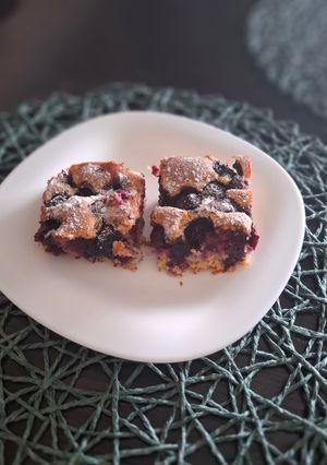 Áfonyás kevert süti recept fotója
