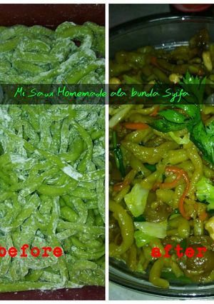 Foto resep Mi sawi handmade