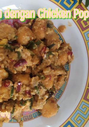 Foto resep Saus telur asin dengan chicken popcorn