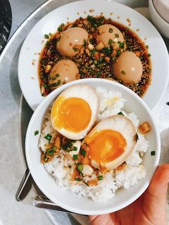 Hình của món Trứng ngâm tương.