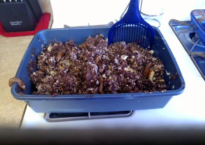 Recipe of Homemade Kitty Litter cake