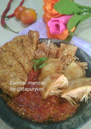 Foto resep Sambal mandai praktis