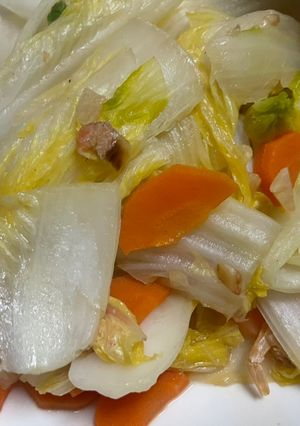 蒜炒蝦米大白菜 的食譜成品照片