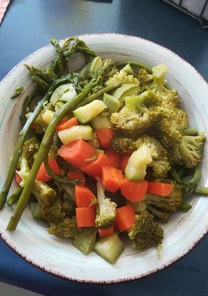 Una foto de Verduras al vapor
