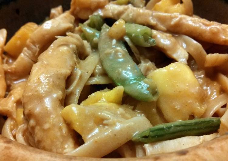 Recipe of Perfect Turkey and Pasta with Peanut Sauce