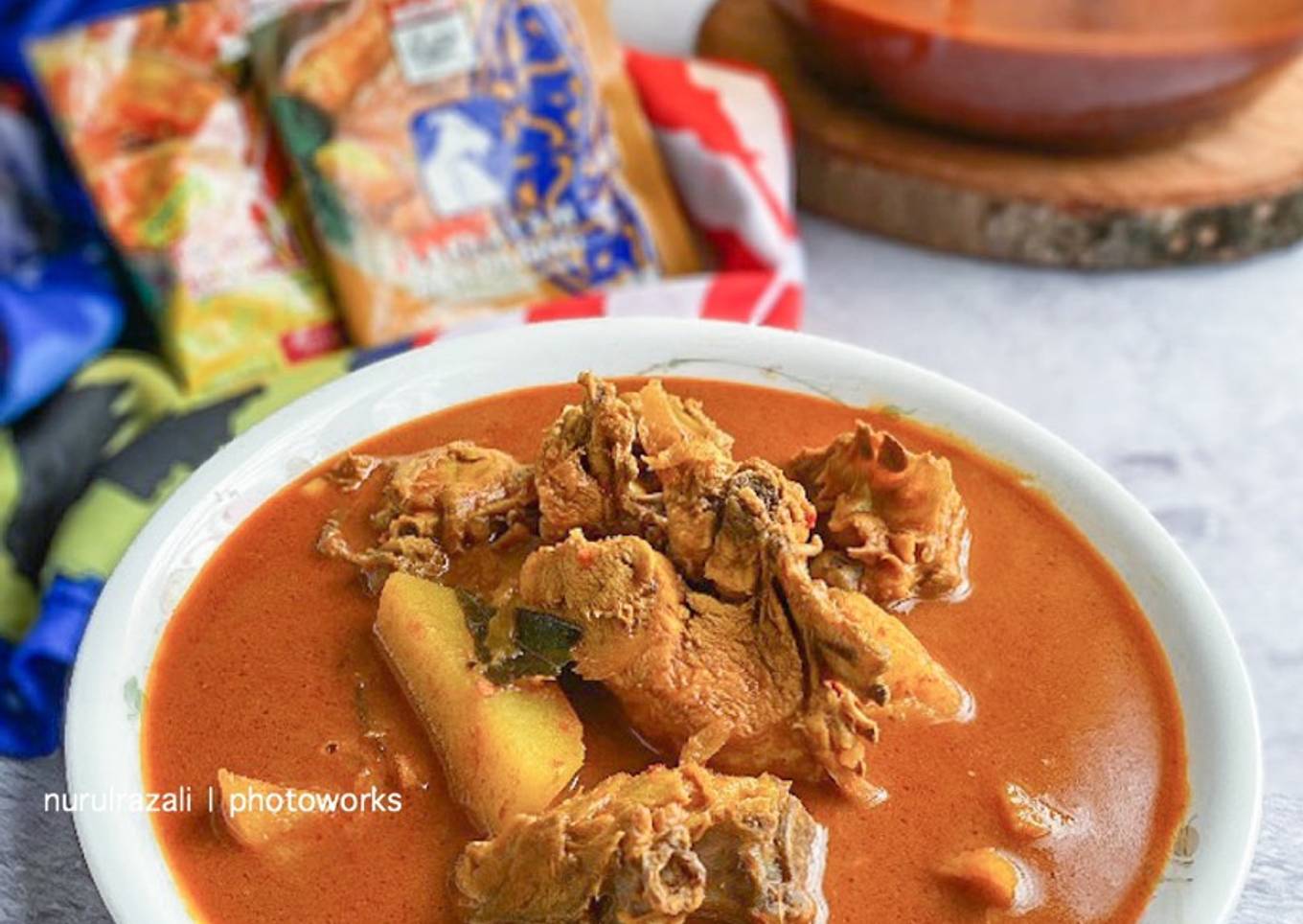 Kari ayam tanpa kelapa