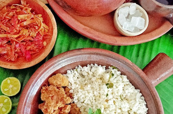 Cara Bikin Nasi Gurih Daun Jeruk Ayam Popcorn &amp; Sambal Kecombrang Enak Dan Mudah