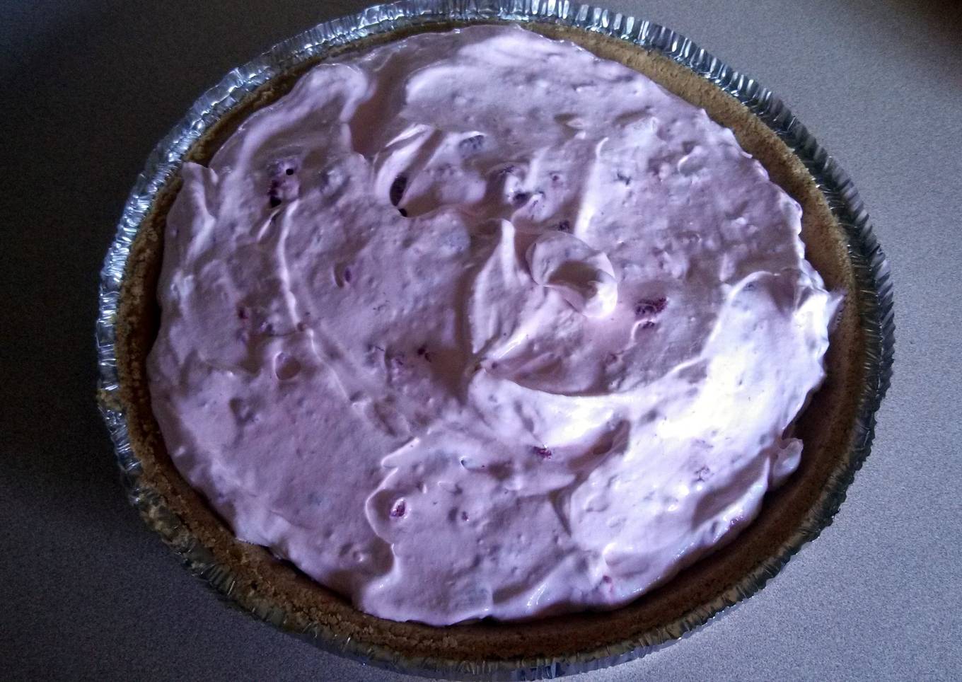 peaches and cream pie - super easy!