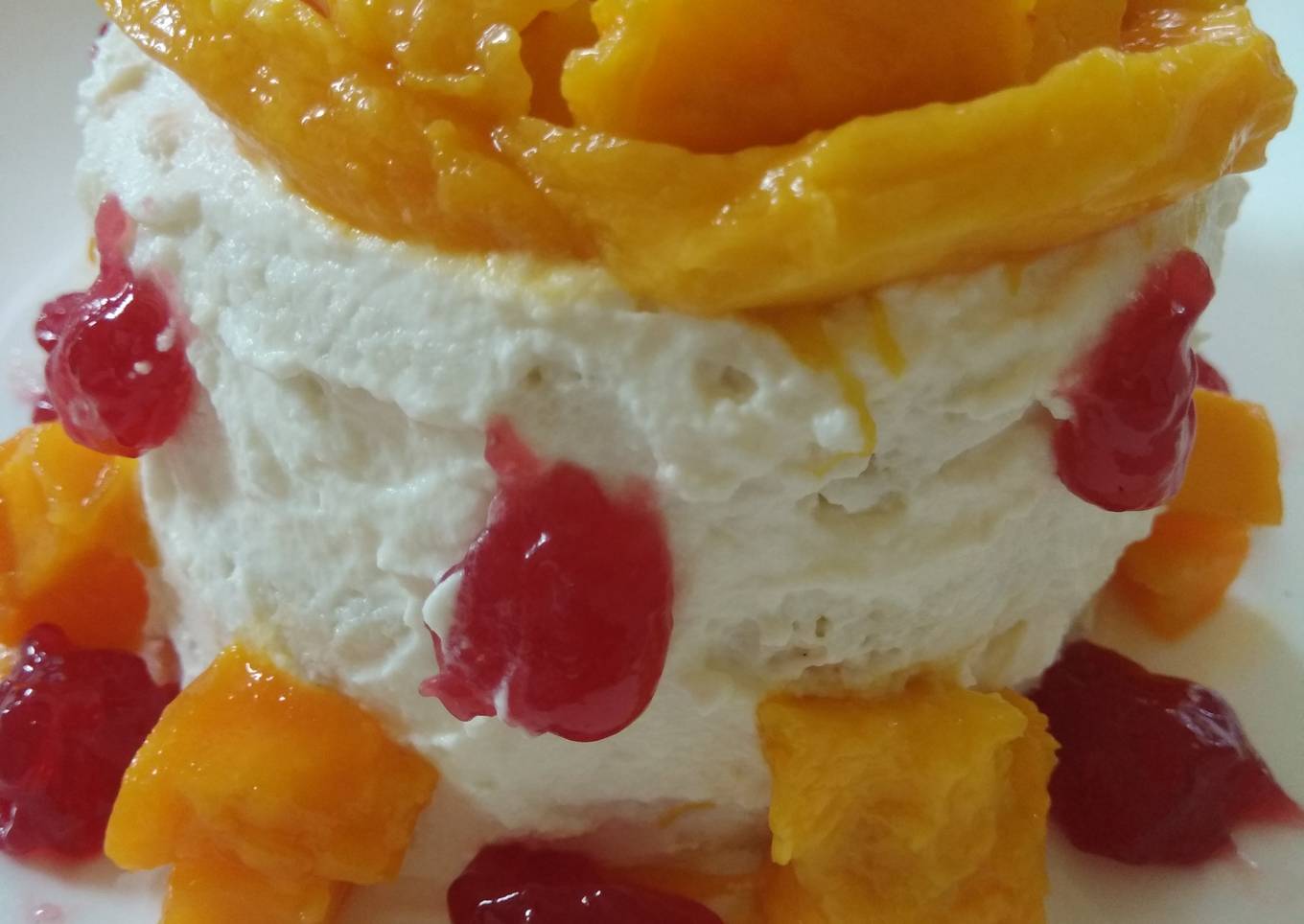 Bread mango cake