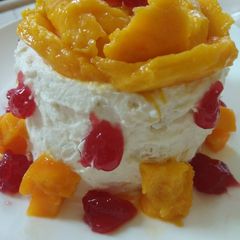 Bread mango cake A picture of Bread mango cake.