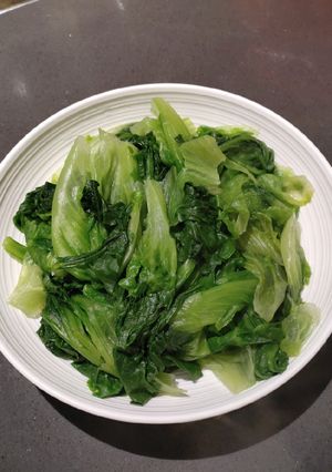 A picture of Boiled Chinese Lettuce.