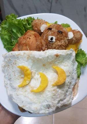 Foto resep Bento "sleeping bear"