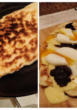 Una foto de Pan chato (fácil y sin horno)