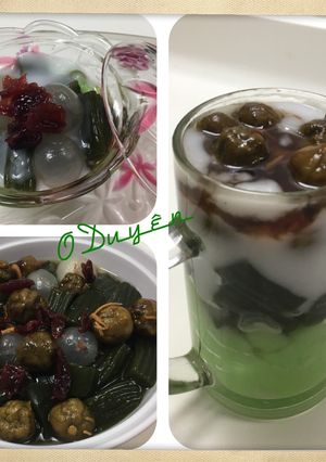Hình của món Bánh lọt nước cốt dừa.
