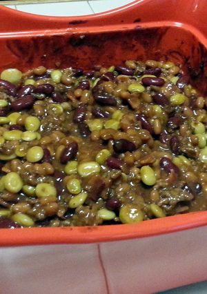 A picture of Three Bean Casserole.