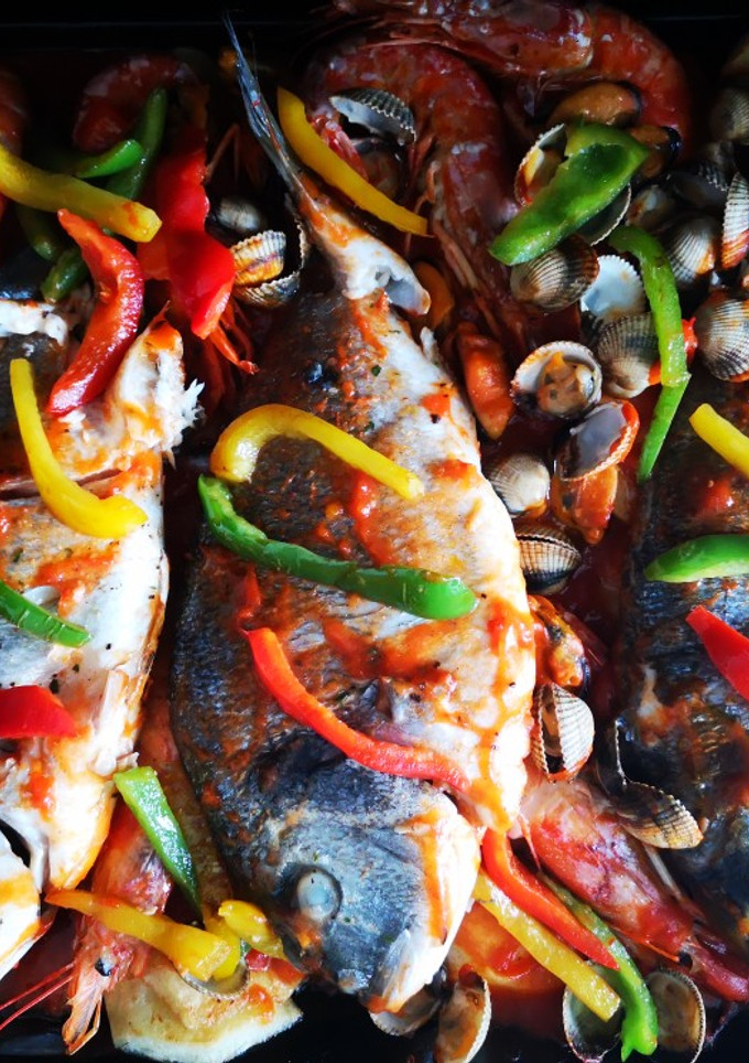 Una foto de Dorada al horno