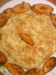 A picture of Plantain pizza.
