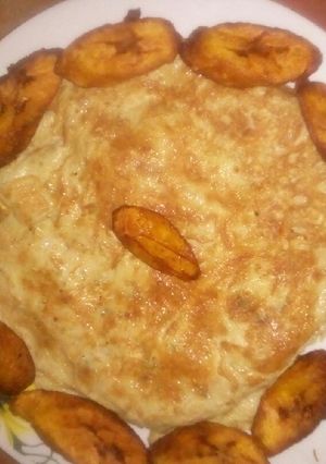 A picture of Plantain pizza.