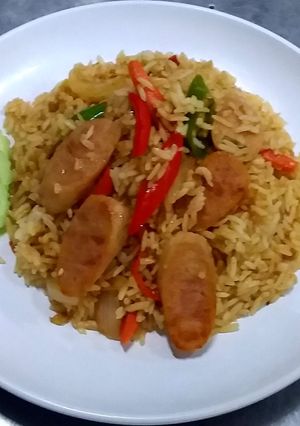 รูปของ ข้าวผัดแหนมน้ำพริกเผา