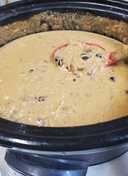 Creamy Chicken and Beef Queso Soup