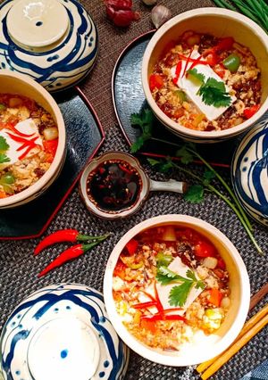 Hình của món Đậu hủ chưng tương hột.