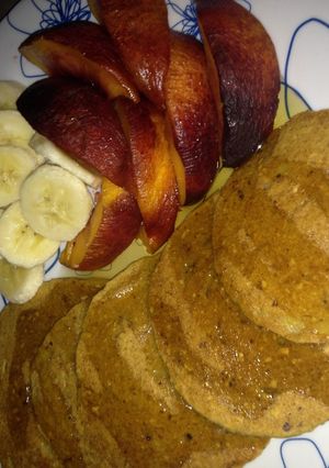 A picture of Oatmeal Pancakes (Vegan).