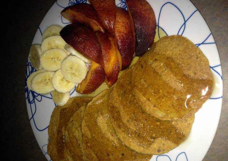 Easiest Way to Make Any-night-of-the-week Oatmeal Pancakes (Vegan)