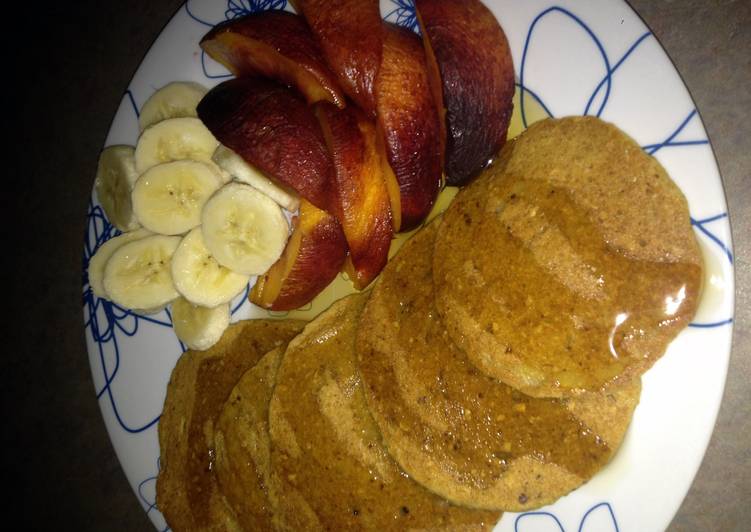 Recipe of Speedy Oatmeal Pancakes (Vegan)