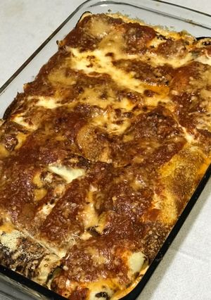 Una foto de Canelones de espinaca y ricota