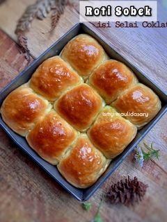 Foto resep Roti Sobek Lembut isi Selai Coklat